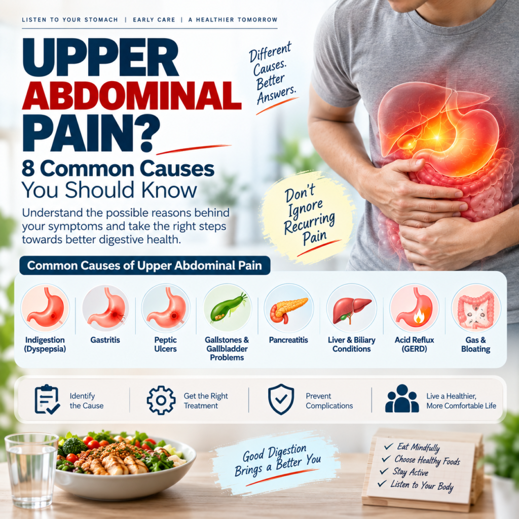 Upper Abdominal Pain: 8 Common Causes You Should Know