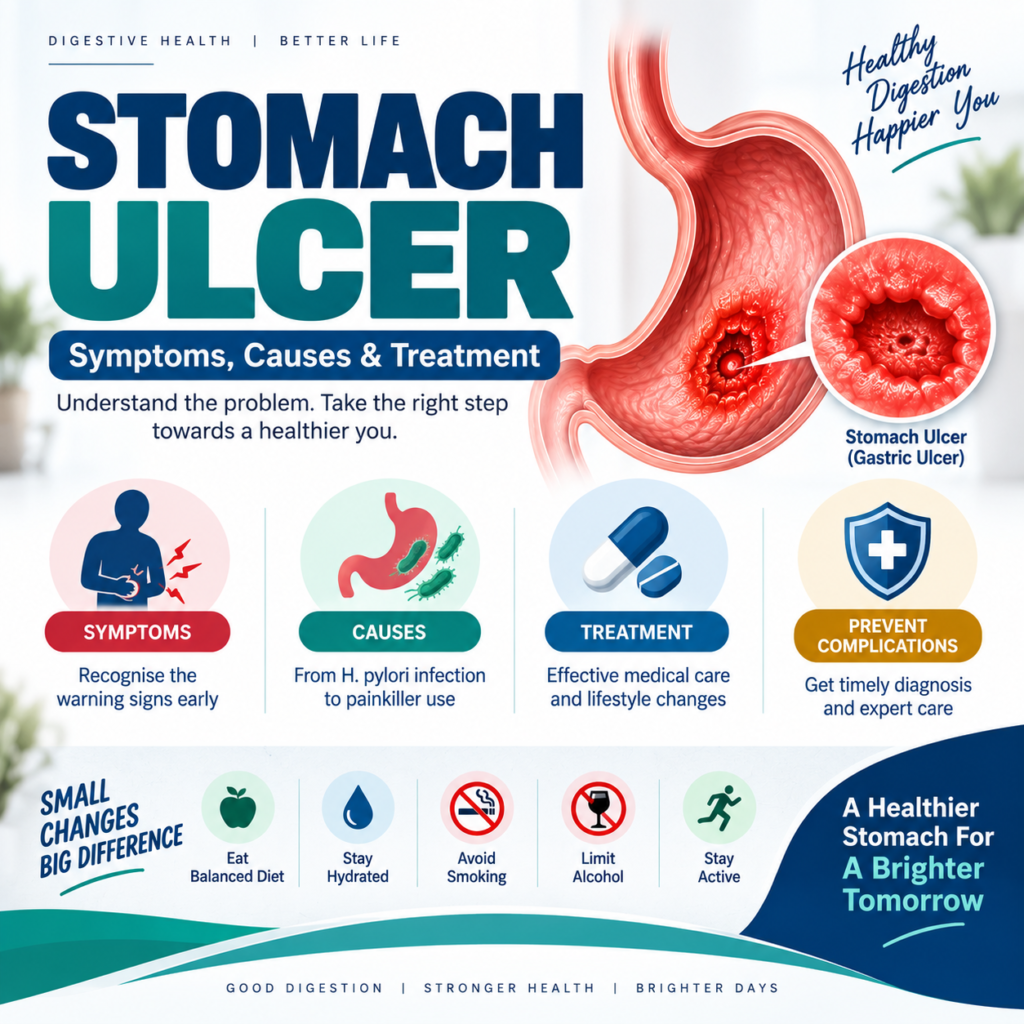 Stomach Ulcer: Symptoms, Causes & Treatment